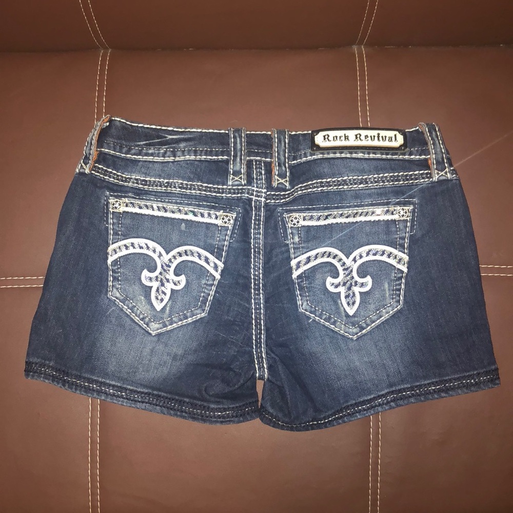 Rock Revival Medium wash denim shorts